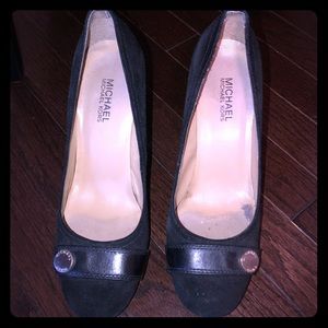 Michael Kors Black Suede Pump Size 8